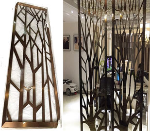 hotel indoor stainless steel screen room divider metal door partition made in china supplier