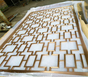 Rose Gold Stainless Steel Perforated  Panels Stair  For Railing/Balustrade/Balcony supplier