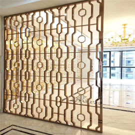Rose Gold Stainless Steel Perforated  Panels Stair  For Railing/Balustrade/Balcony supplier