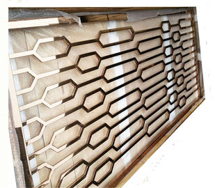 Rose Gold Stainless Steel Perforated  Panels Stair  For Railing/Balustrade/Balcony supplier