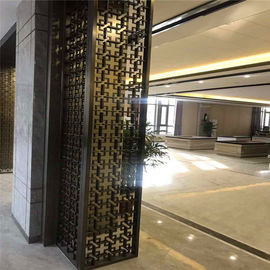 Designed Folding screen room divider stainless steel decorative metal screen supplier