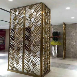 Designed Folding screen room divider stainless steel decorative metal screen supplier