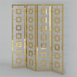 Designed Folding screen room divider stainless steel decorative metal screen supplier