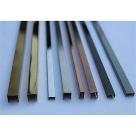 Hairline Finish Matt Stainless Steel U Channel U Shape Profile Trim 201 304  For Wall Ceiling Frame Furniture Decoration supplier