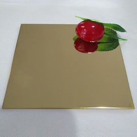 gold decorative stainless steel sheet 304 size 4x8 mirror finish supplier