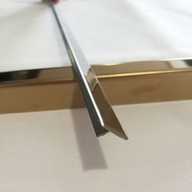 Hairline Finish Bronze Stainless Steel Angle U Shape Trim 201 304 316 For Wall Ceiling Frame Furniture Decoration supplier