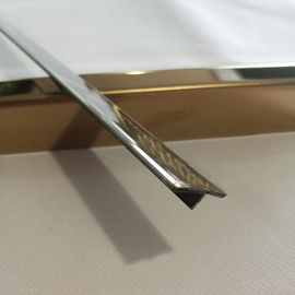 Hairline Finish Bronze Stainless Steel Tile Trim 201 304 316 For Wall Ceiling Frame Furniture Decoration supplier