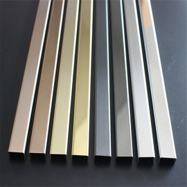 Hairline Finish Matt Stainless Steel Trim Edge Trim Molding 201 304 316 For Wall Ceiling Frame Furniture Decoration supplier
