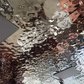 Hammered Stainless Steel Sheets Gold 304 316 Mirror Finish For Column Cover Cladding supplier