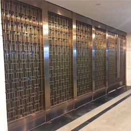 Decorative Metal Screen interior partition wall panel designs customized metal furniture supplier