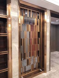 Metal screen golden color shinny reflective screen partition panel for wall dividers or door parititons supplier