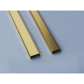 Hairline Finish Gold Stainless Steel Angle U Shape Trim 201 304 316 For Wall Ceiling Frame Furniture Decoration supplier