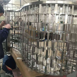 metal curved screen stainless steel room divider for partition wall panel supplier