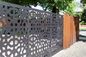 Powder Coated Decorative Outdoor metal screen Villa Garden Aluminum panel perforated Fence supplier