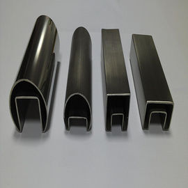 304 316 stainless steel channel tube and pipe for glass railings with mirror or hairline finish supplier