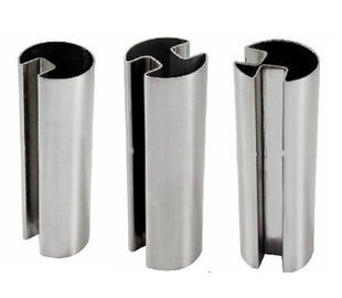 316 Stainless Steel Groove Tube or inox channel tube  for  Balustrade supplier