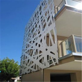 Color Painted Powder Coated Aluminum Perforated Wall Panels for cladding or partition supplier