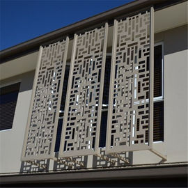 Color Painted Powder Coated Aluminum Perforated Wall Panels for cladding or partition supplier