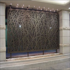 Color Painted Powder Coated Aluminum Perforated Wall Panels for cladding or partition supplier