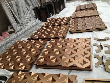 Gold Stainless Steel Screen Panels For Facade/Wall Cladding/ Curtain Wall/Ceiling supplier