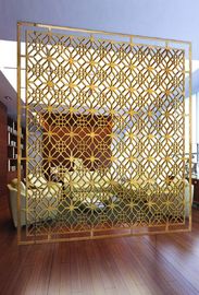 Antique Copper Stainless Steel Carved/ Engraved Mashrabiyia  Panels For Hotels/Villa/Lobby Interior Decoration supplier