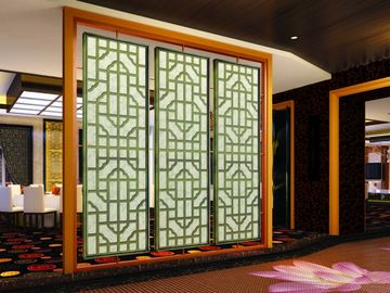 Antique Copper Stainless Steel Carved/ Engraved Mashrabiyia  Panels For Hotels/Villa/Lobby Interior Decoration supplier