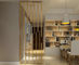 Hairline Gold Metal Screens For Office/Room/Interior Decoration supplier