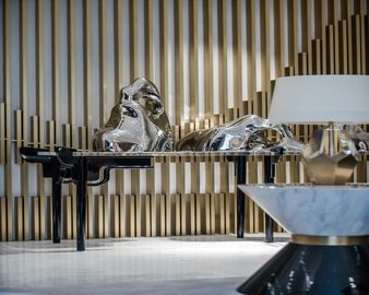 Hairline Rose Gold Stainless Steel Wall  Panels For Office/Room/Interior Decoration supplier