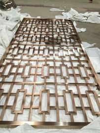 Mirror Copper Metal Screens For Office/Room/Interior Decoration supplier