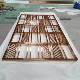 Mirror Copper Metal Screens For Hotels/Villa/Lobby/Shopping Mall supplier