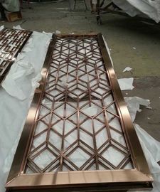 Mirror Copper Stainless Steel Perforated  Panels For Office/Room/Interior Decoration supplier