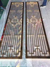 Black Metal Laser Cut Panels For Column Cover Cladding supplier