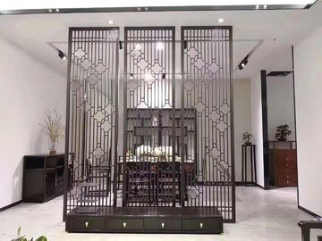 201 304 Ss Room Divider Foshan Customized Rose Gold Brushed Stainless Steel Frame Screen Partition And Divider supplier