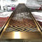 Rose Gold Metal Laser Cut Panels For Hotels Villa Lobby Interior Decoration supplier