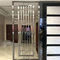 luxury partition stainless steel material Gold color Room Divider Stainless Steel Hanging Screen Partition supplier
