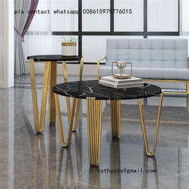 marble table titanium gold stainless steel metal base or leg supplier