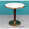 Metal plated stainless steel marble table simple coffee round table supplier