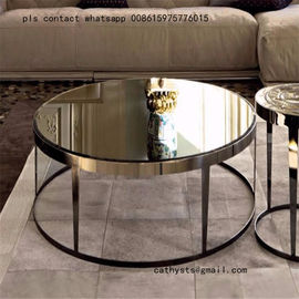 stainless steel dinning table gold metal base marble table leg supplier