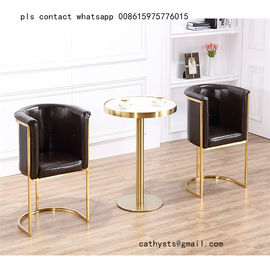 sofa gold metal base table iron steel base marble table chair set supplier