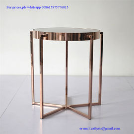 modern furniture brushed stainless steel metal coffee table and chairs for restaurant supplier