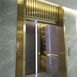 Fluted Pattern Stainless Steel Sheet Wall Cladding Panel Polished Gold Colour Finish supplier