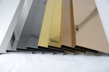 Gold Brush Polished 304 stainless steel tile trim profile round edge corner trim supplier