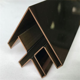 Mirror Finish Rose Gold Stainless Steel Corner Guards 201 304 316 for wall ceiling furniture decoration supplier