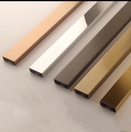 304 316Home Decor Stainless Steel Tile Trim For Bathroom Wall Decoration Trim Strips 304 Luxury Decorative Tile Profiles supplier