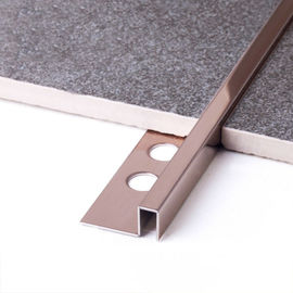 Tile Accessories Stainless Steel Tile Profiles For Floor Or Wall Decoration 304 U-Shaped Metal Tile Trim Strip supplier