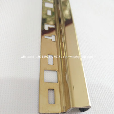 304 316  Metal Tile Trim Modern Style Corner Protection Stainless Steel Tile Trim For Corner Covers supplier