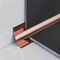 Rose Gold Black Silver  Stainless Steel Tile Trim For Wall Decoration Different Shaped 304 Ceramic Tile Trim supplier