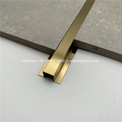 Restaurant decoration 304 316 stainless steel T profile L shape tile trim supplier