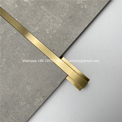 Fast Delivery New Trends Metal Rose Gold Aluminum Edge Profile Tile Trim For 9mm Tile Or Panels supplier