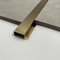 Gold Decorative Mirror Polished Shiny Interior Marble Inlay U Shape Edge Stainless Steel Tile Trim Lines Strip supplier